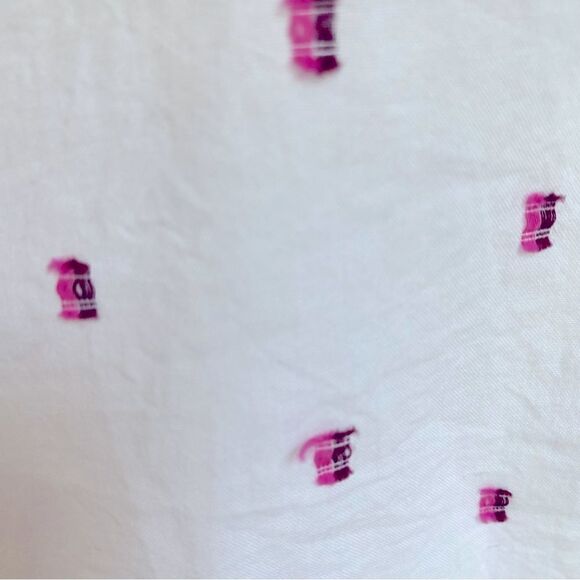 Gap Long Sleeve Cotton Blouse Embroidered Size Medium - Picture 5 of 5